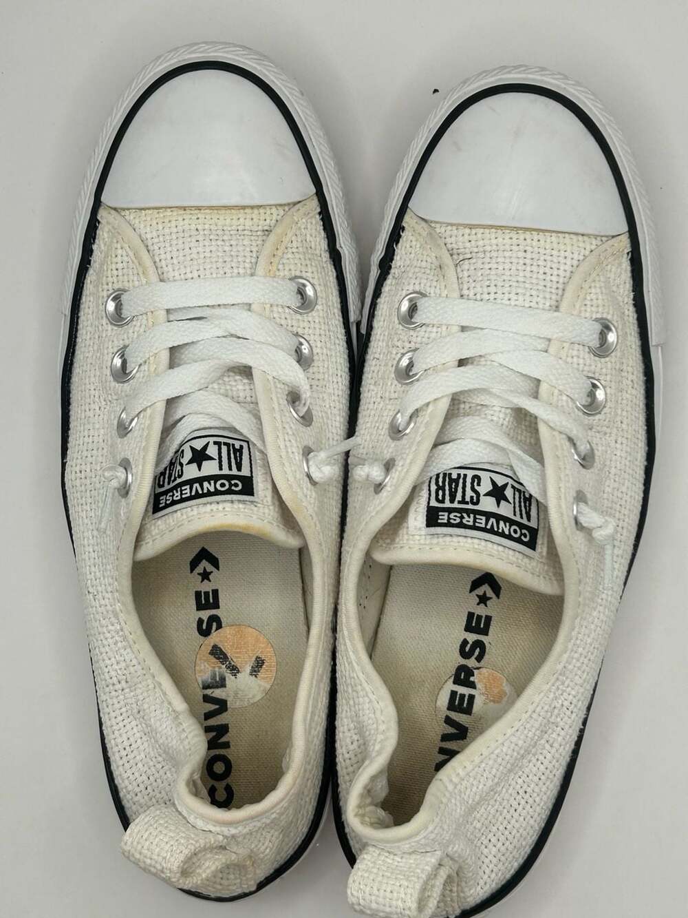 Converse Chuck Taylor All Star Shoreline Slip-On White Sneakers Women's Size 7 - Picture 6 of 7